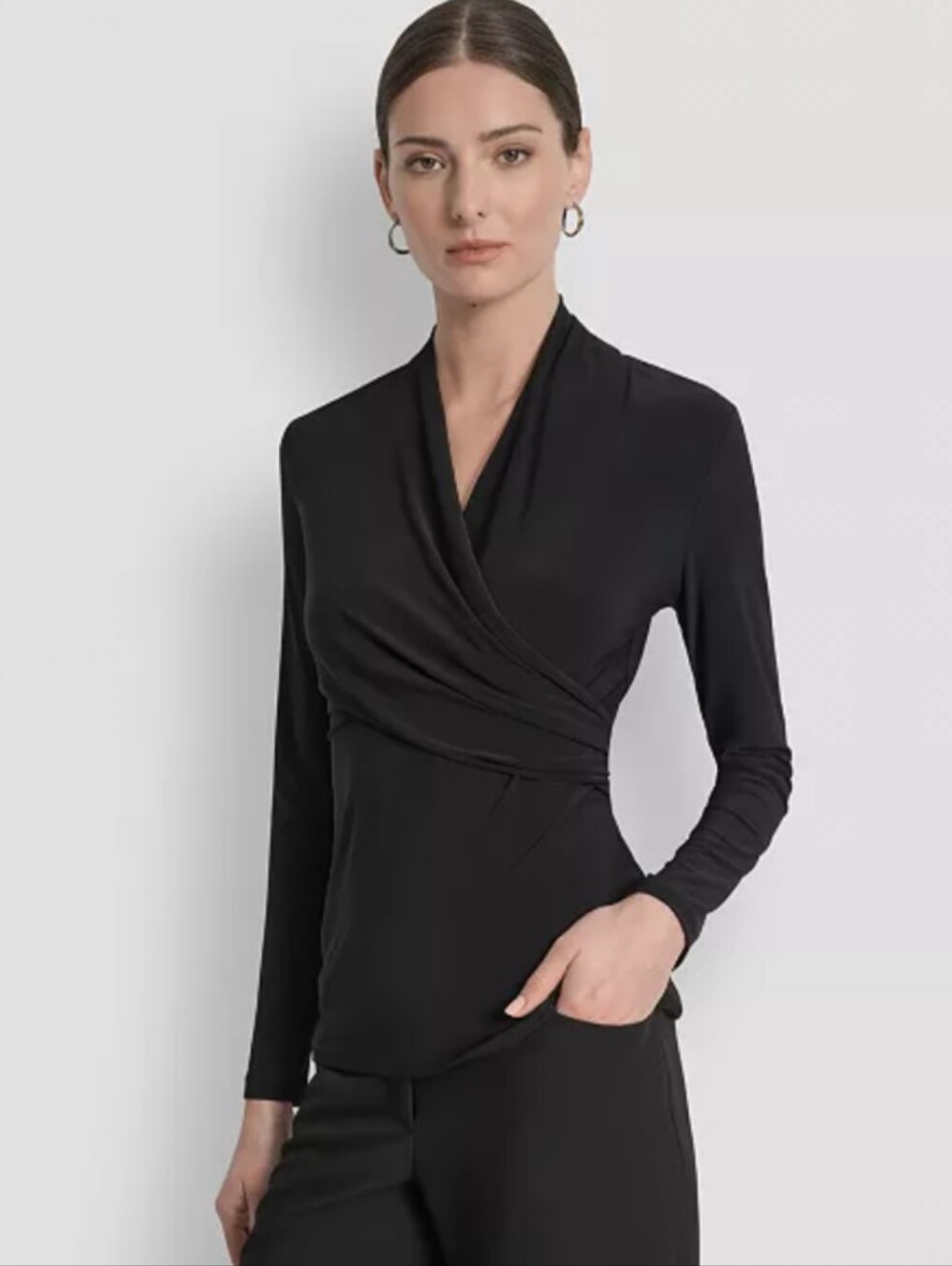 DKNY surplica Top - NWOT Size L